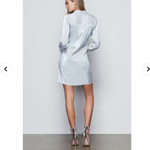 NWT Good American The After Party Shimmer Button Front Dress Stunning! - Picture 3 of 12